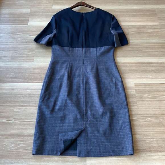 Hugo boss made in Portugal size 8 textured short sleeve crew neck sheath dress - Picture 6 of 17